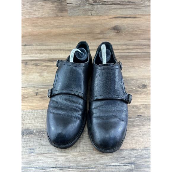 Frye • Double Monk Strap Leather Loafers - Picture 2 of 5